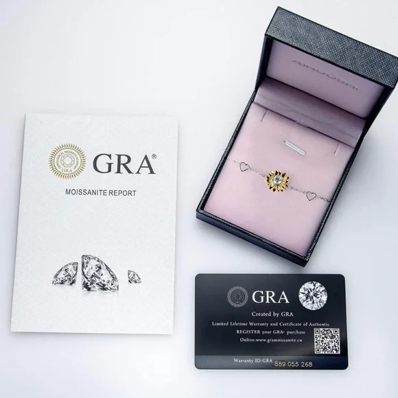 14k Yellow Gold & 925 Sterling Silver Diamond Moissanite Sunflower Bolo … - Picture 5 of 9